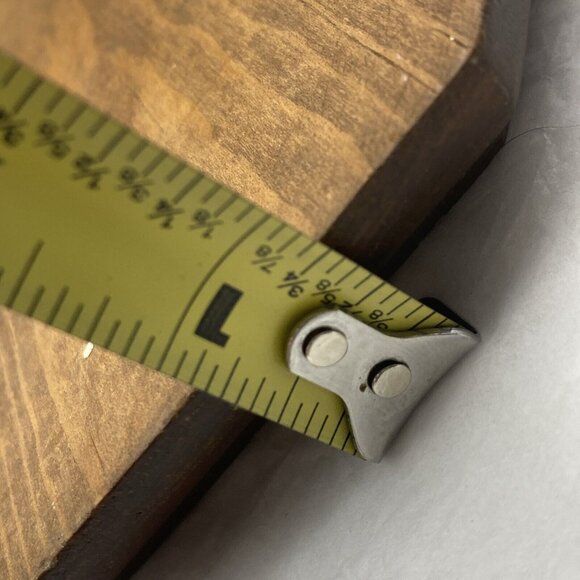 Vtg Wall Plaque Tile Trivet Butterfly Blue Brown Flowering Branch Wood Octagon - Picture 8 of 11